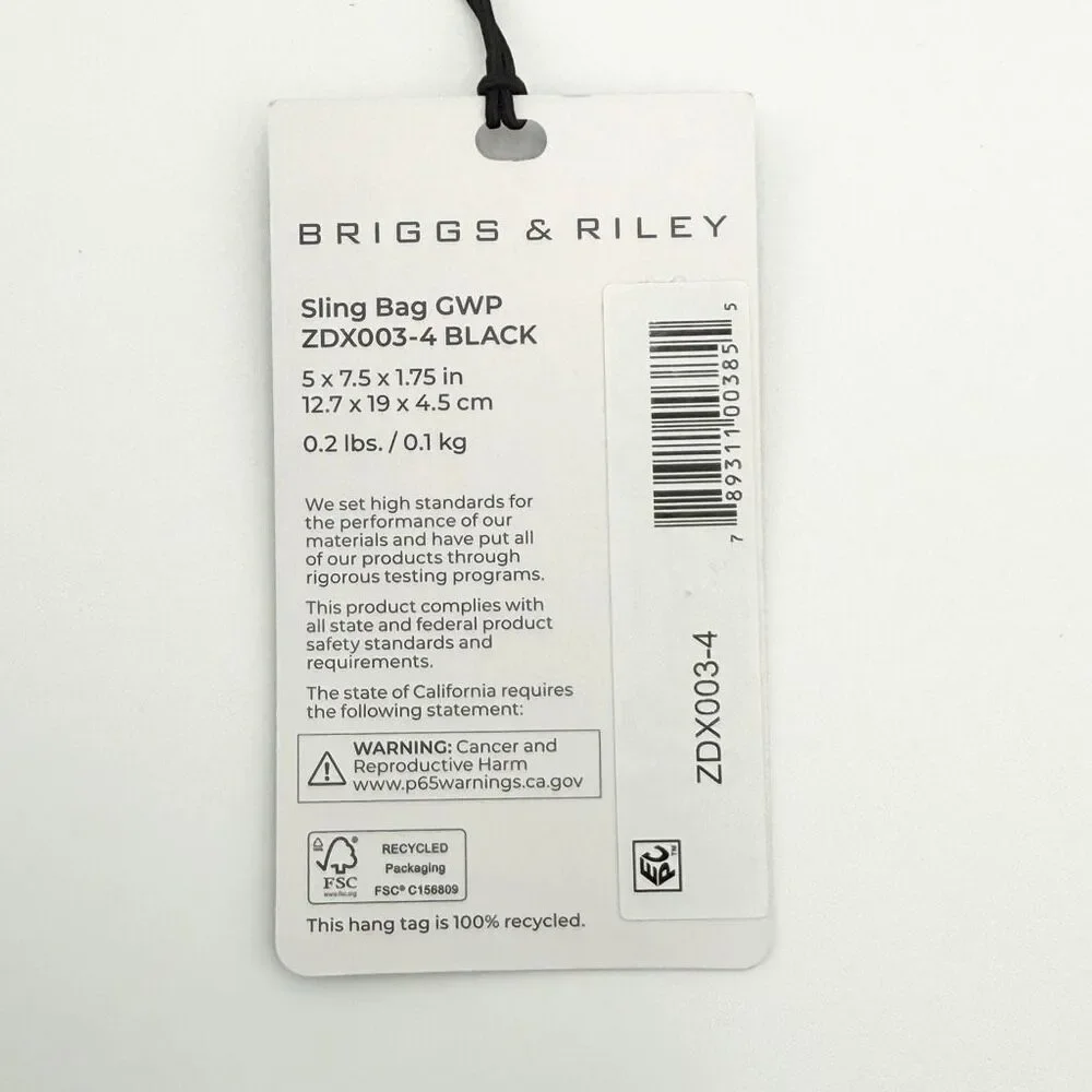 Briggs & Riley Holiday Small Sling Bag - Black